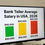 Bank Teller Average Salary in USA, 2026