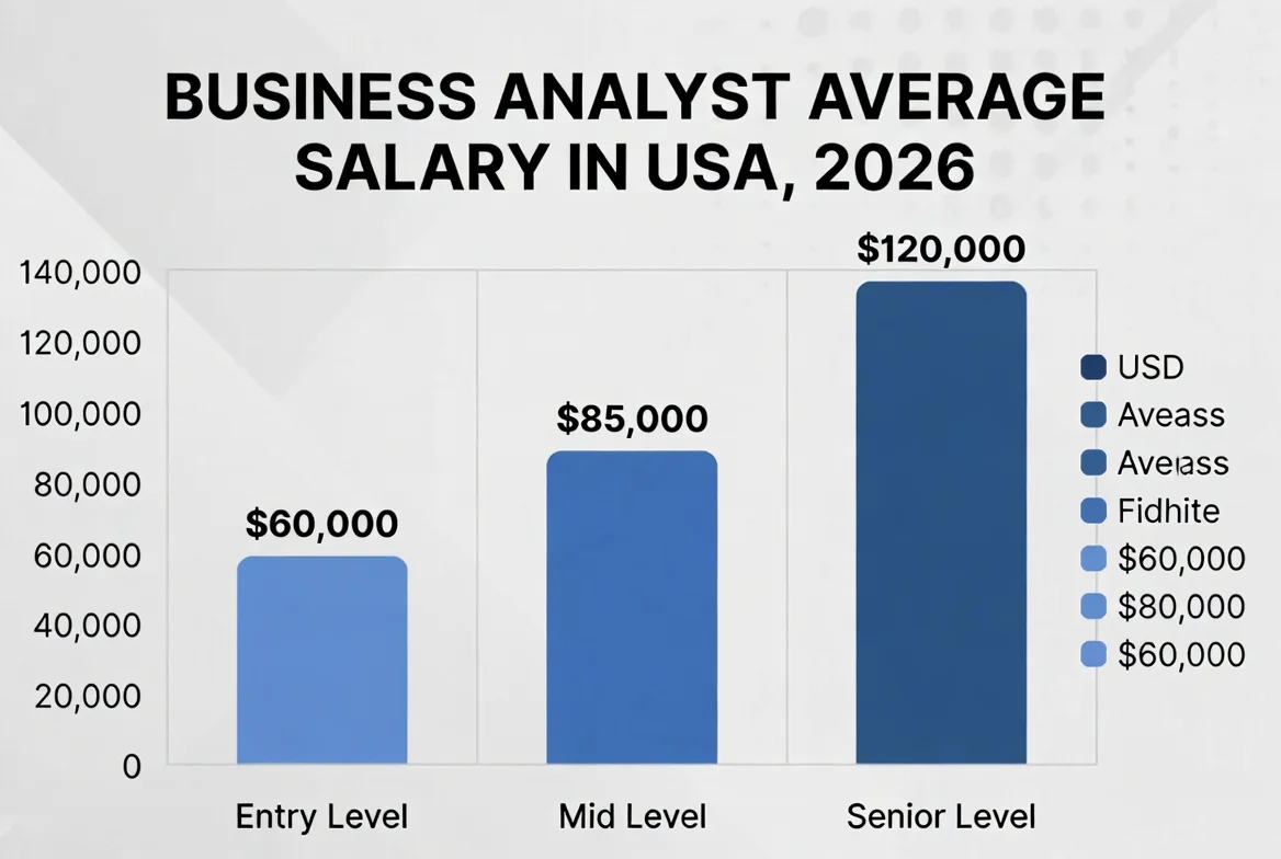 Business Analyst Average Salary in USA, 2026
