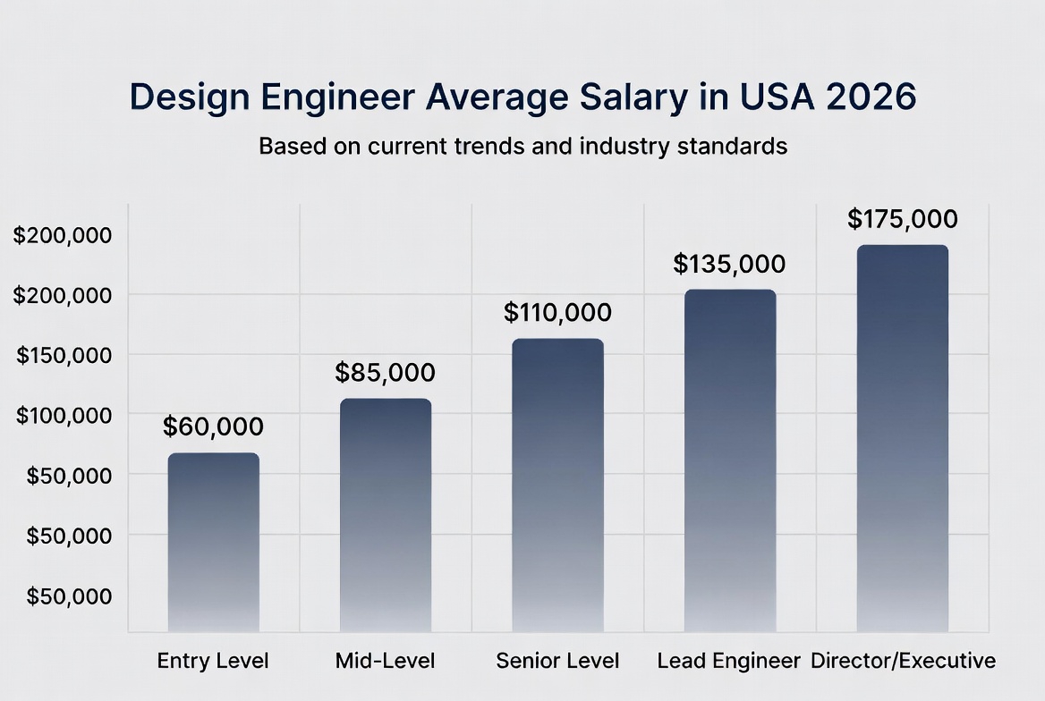 Design Engineer Average Salary in USA 2026