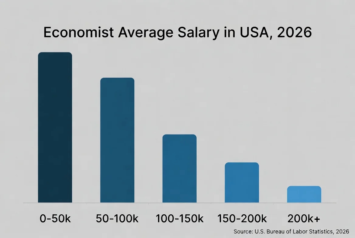 Economist Average Salary in USA, 2026