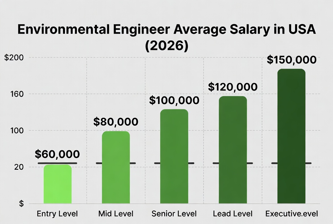 Environmental Engineer Average Salary in USA 2026