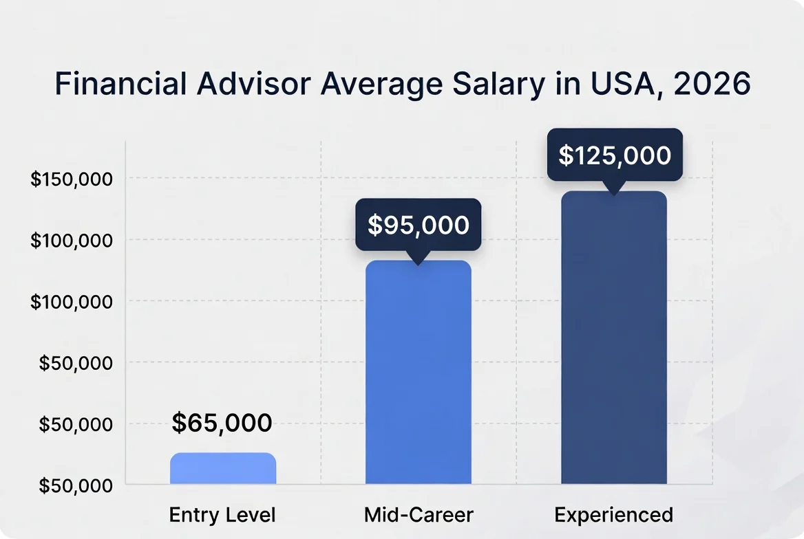 Financial Advisor Average Salary in USA, 2026