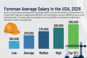 Foreman Average Salary in the USA, 2026