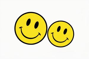 How do you do the happy slanted faces?