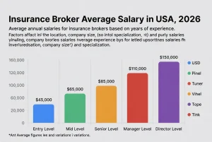Insurance Broker Average Salary in USA, 2026