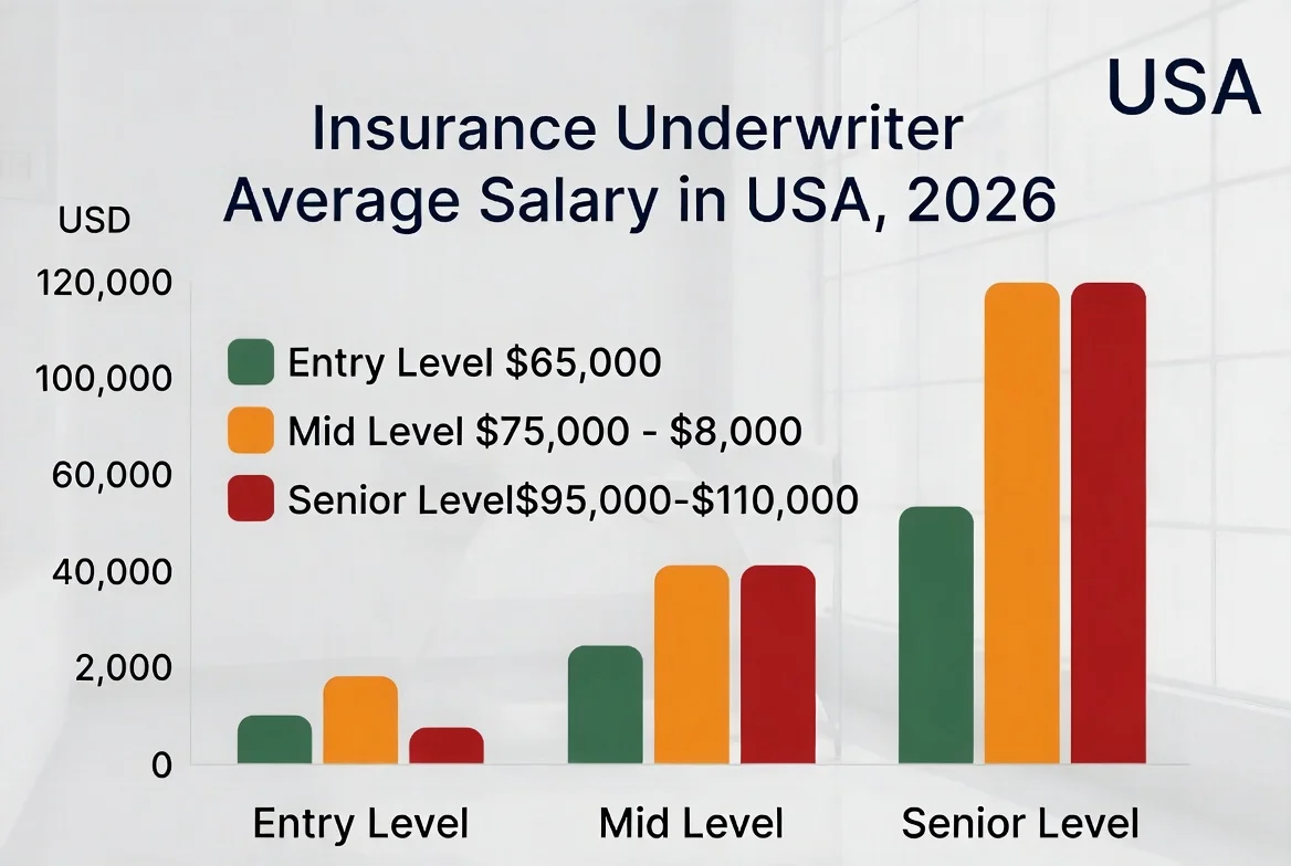 Insurance Underwriter Average Salary in USA, 2026