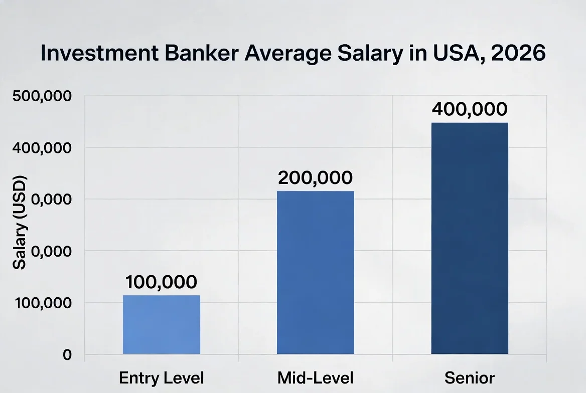 Investment Banker Average Salary in USA, 2026