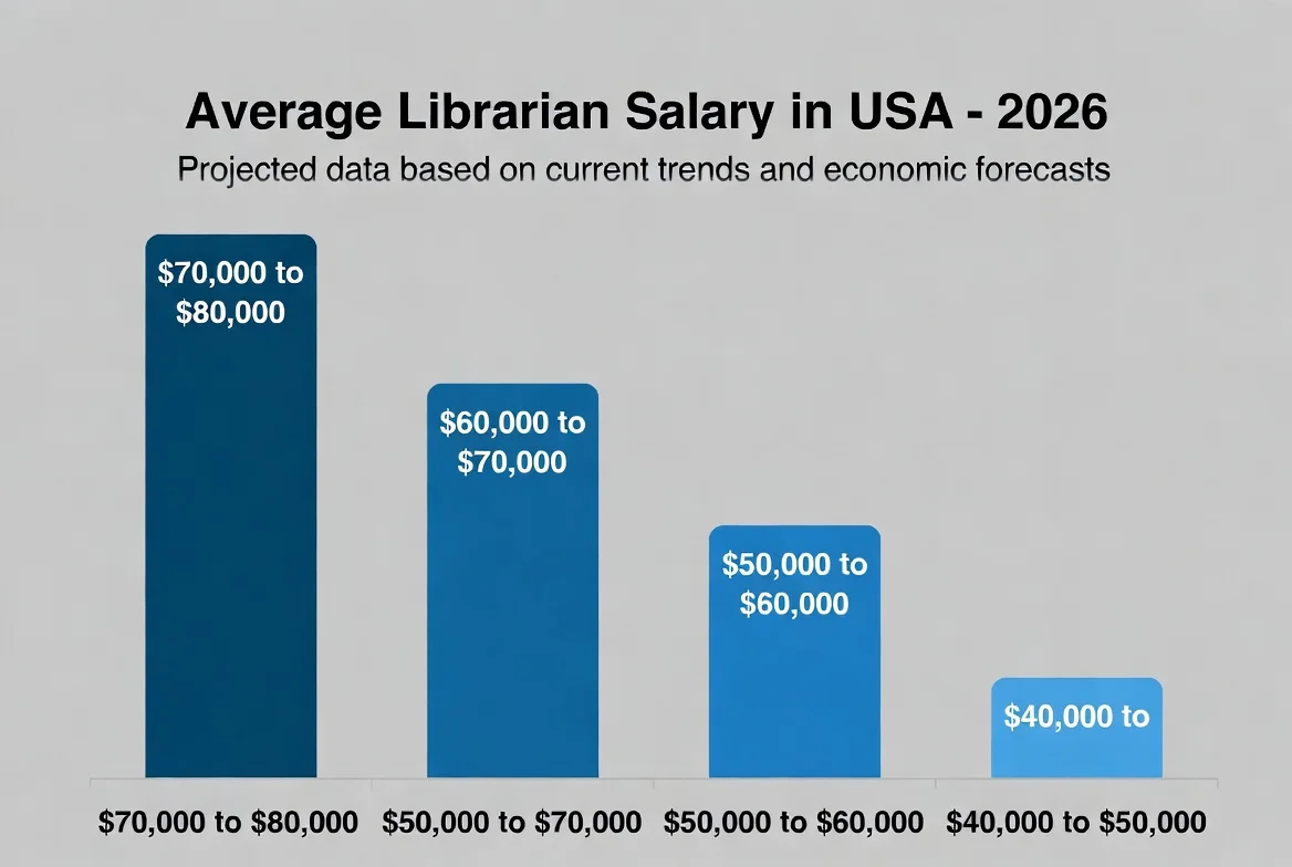 Librarian Average Salary in USA, 2026