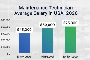 Maintenance Technician Average Salary in USA, 2026