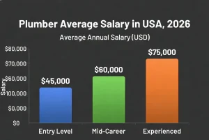 Plumber Average Salary in USA, 2026