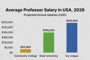 Professor Average Salary in USA, 2026
