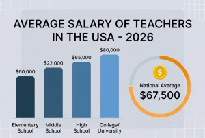 Teacher Average Salary in USA, 2026